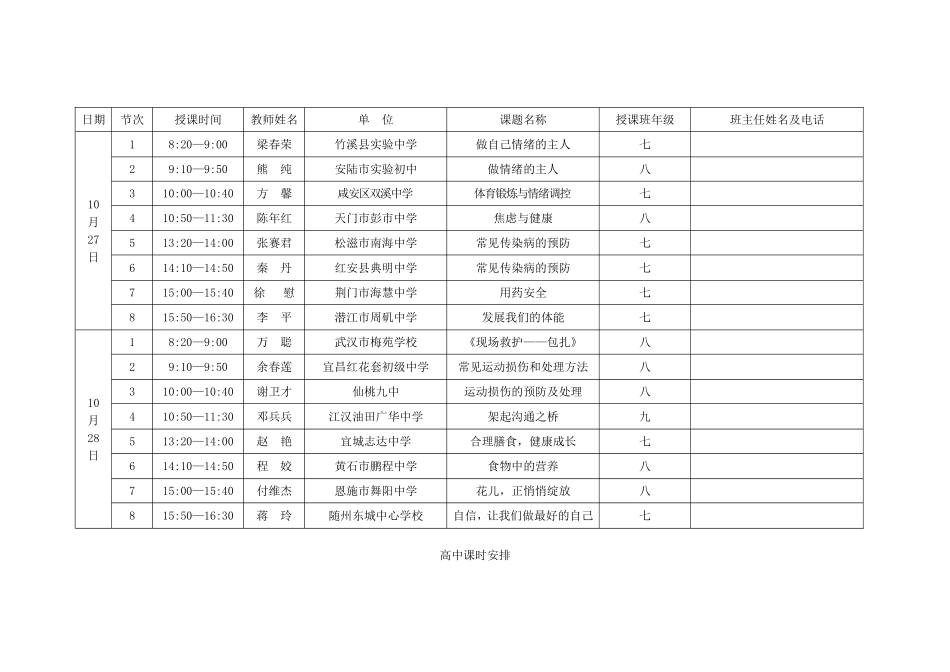 课时安排2015_第2页