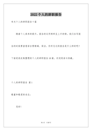 2024个人的辞职报告_204