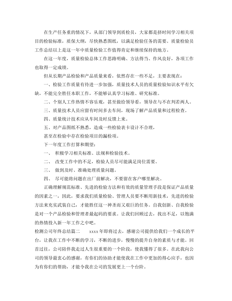 检测公司年终总结_第2页