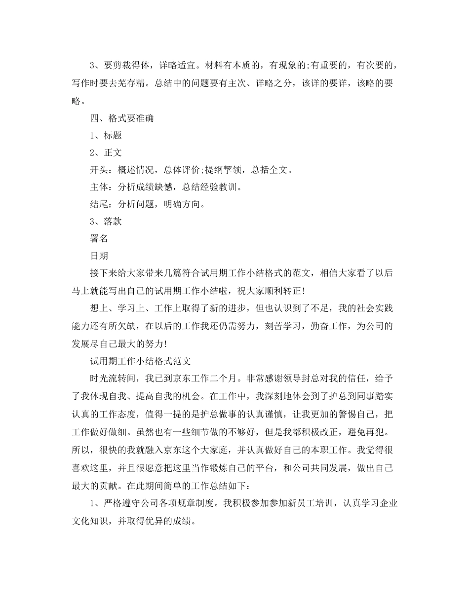 试用期工作总结格式【荐读】_第2页