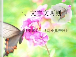 人教版六年级语文下册《文言文两则》