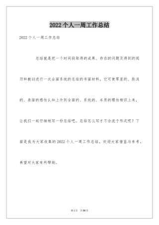 2024个人一周工作总结_12
