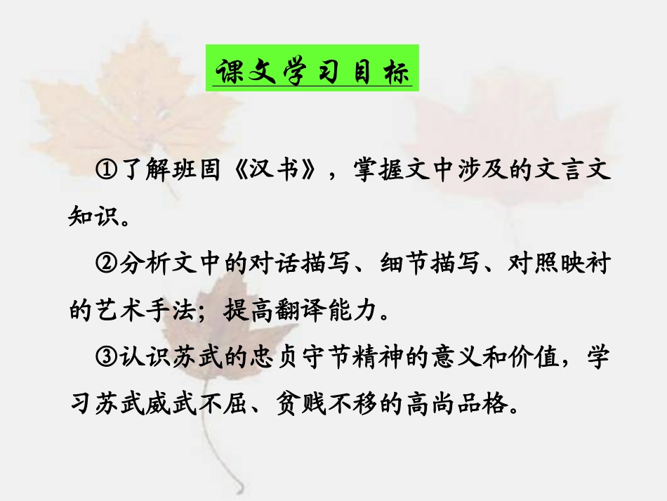 《苏武传》教学课件_第3页
