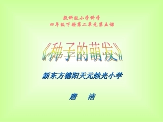 《种子的萌发》课件