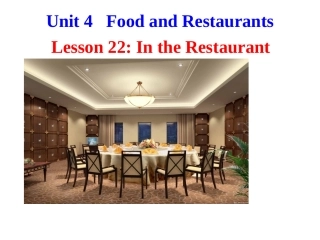 冀教版新七年级上lesson22IntheRestaurant课件（共30张PPT）