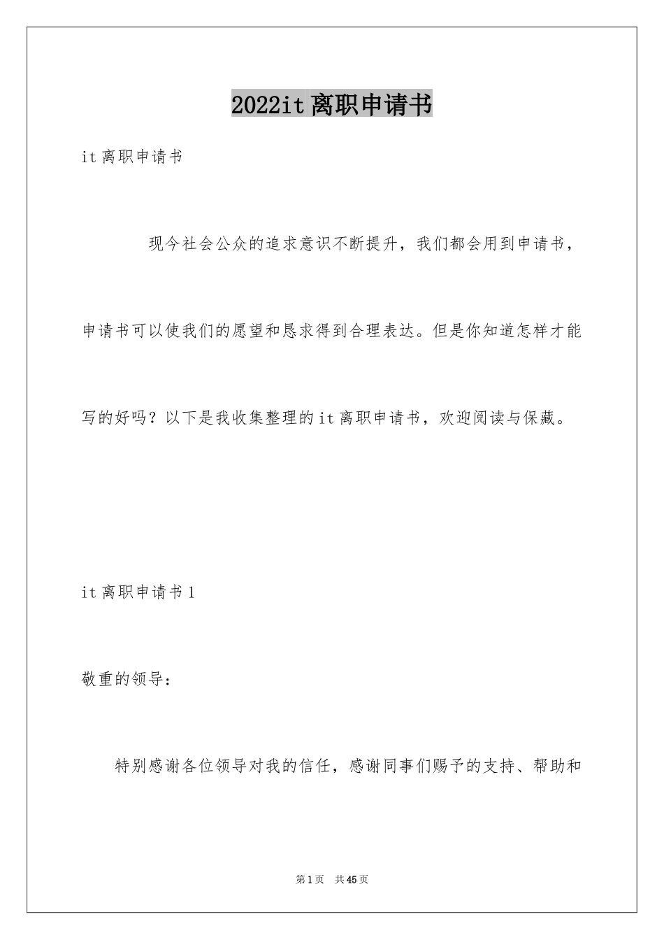 2024it离职申请书_第1页