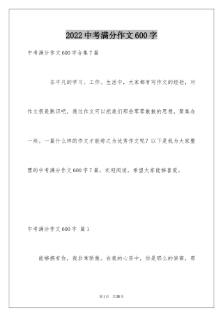 2024中考满分作文600字_124