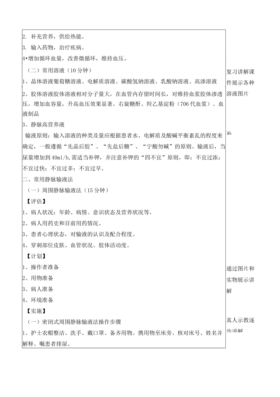 静脉输液课程教案设计_第3页