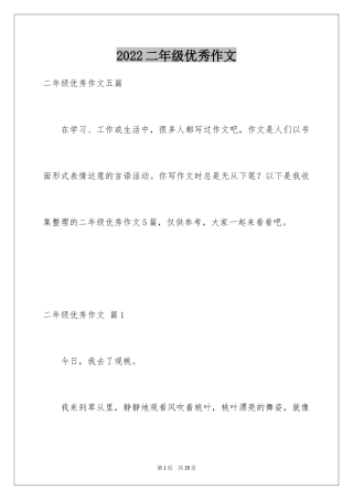 2024二年级优秀作文_19