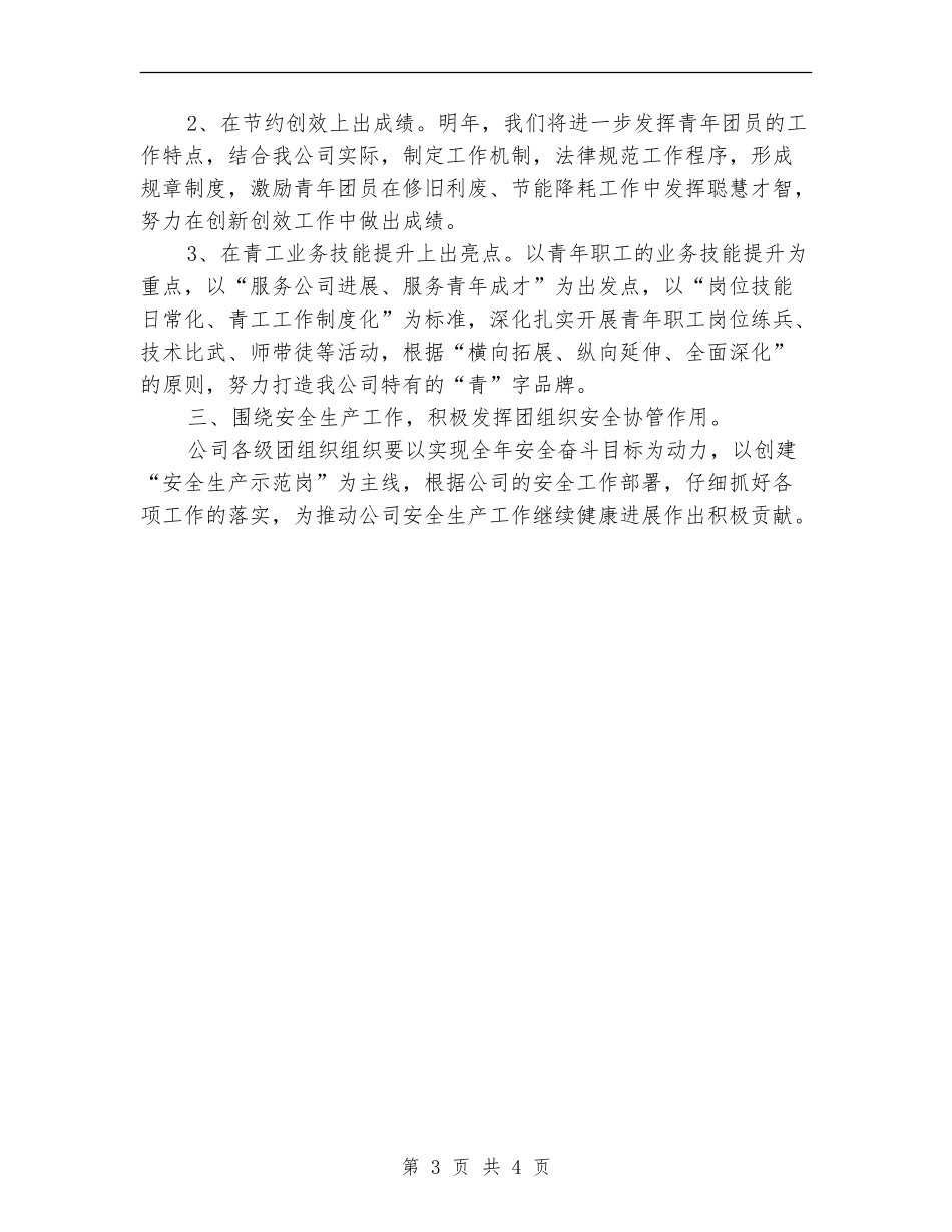 公司团支书5月份工作计划_第3页