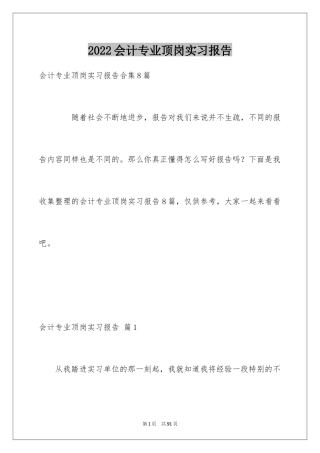 2024会计专业顶岗实习报告_4