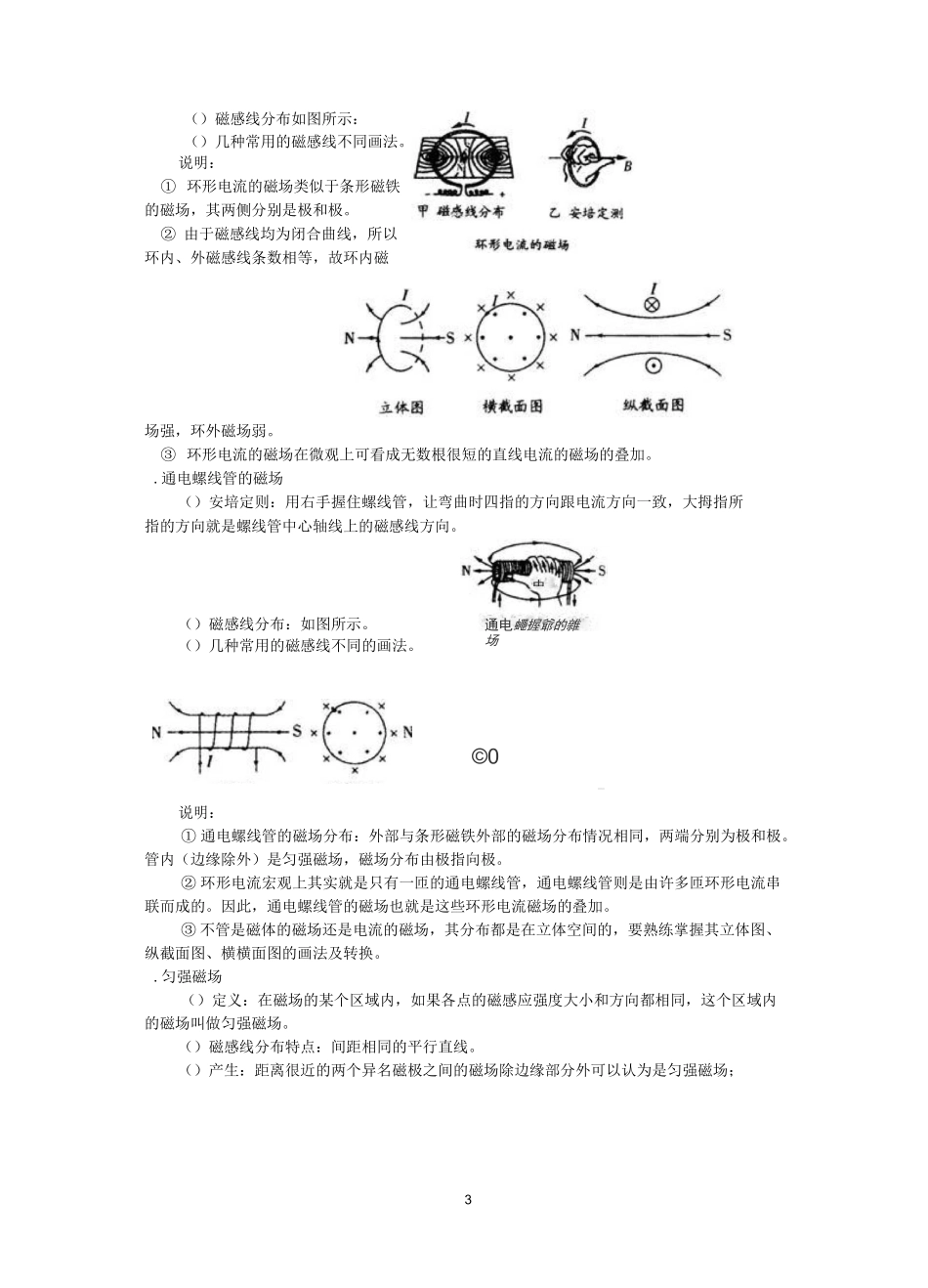 高中物理磁场知识点课件_第3页
