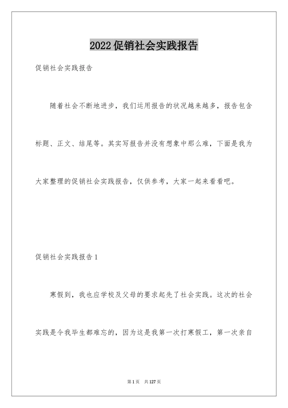 2024促销社会实践报告_1_第1页