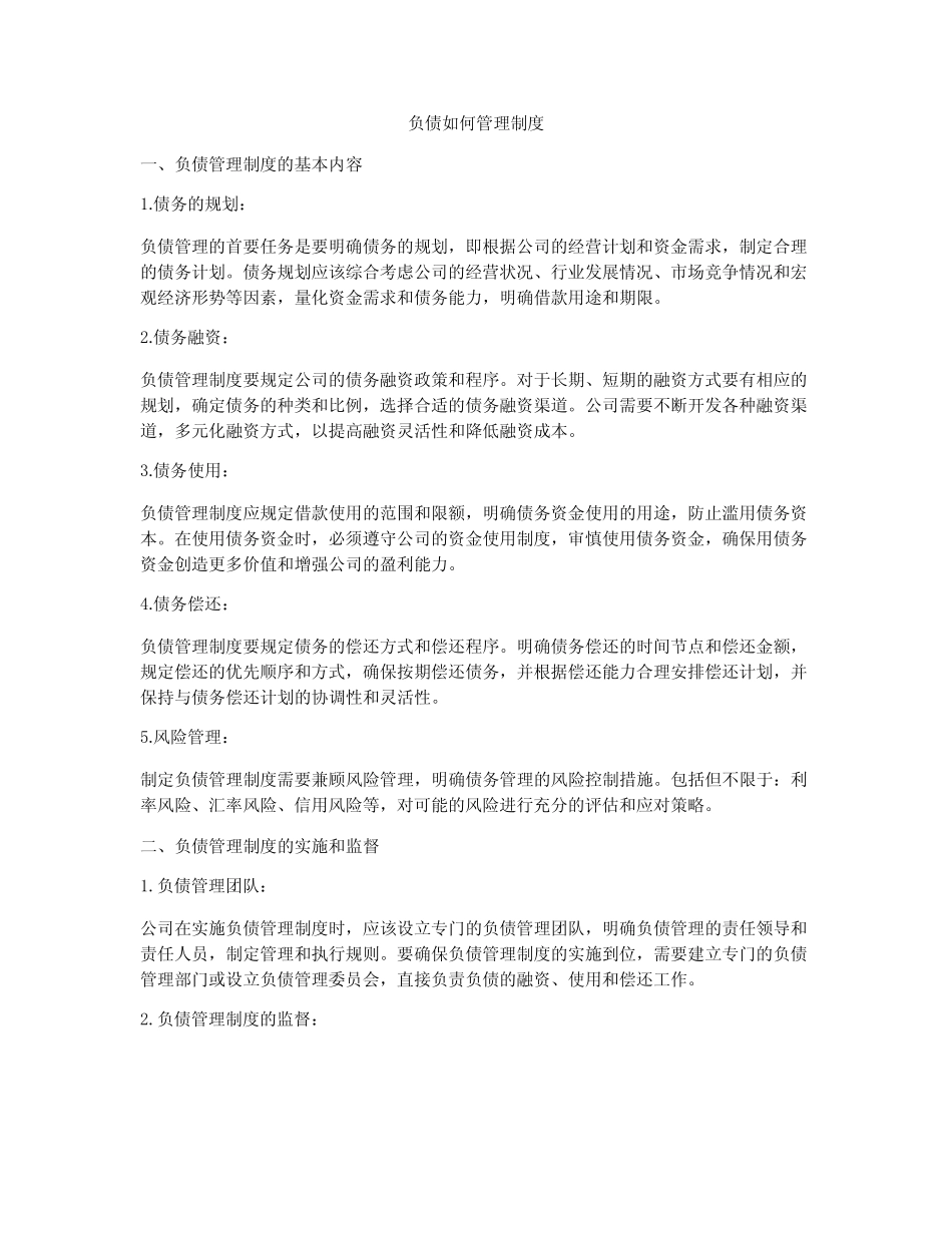 负债如何管理制度_第1页