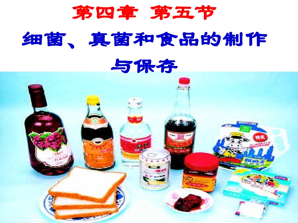 细菌真菌和食品的制作与保存_第1页