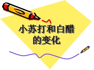 小苏打和白醋的变化