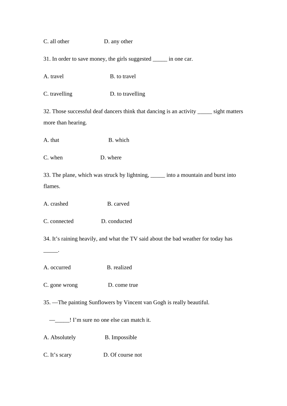 外研版Book3Module6单元测试题_第3页
