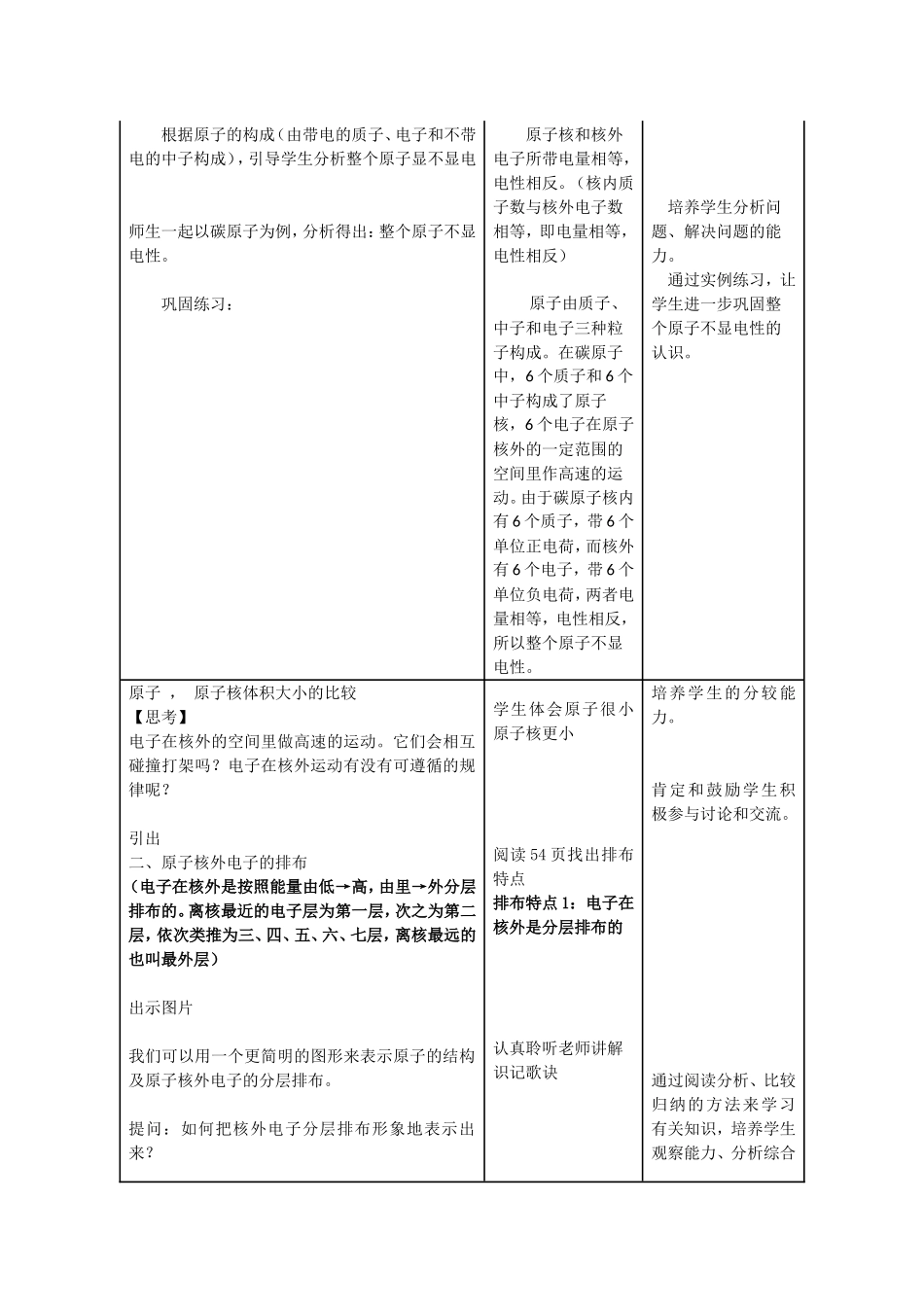 课题2---原子的结构教学设计_第3页