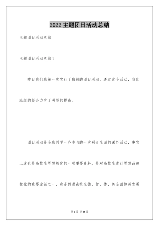 2024主题团日活动总结_1