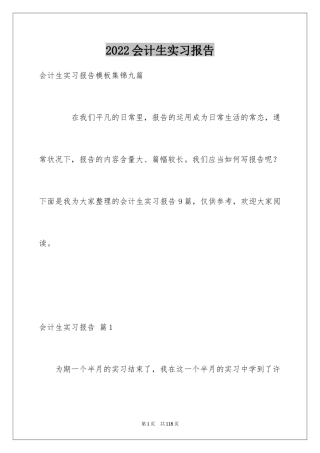 2024会计生实习报告_2