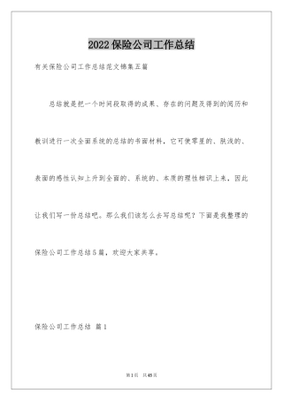 2024保险公司工作总结_4