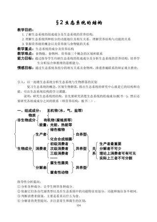 生态系统的结构