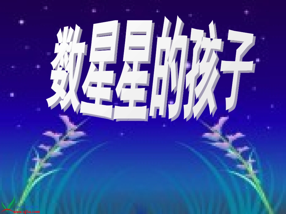 人教版二年级语文下册《数星星的孩子》PPT课件_第1页