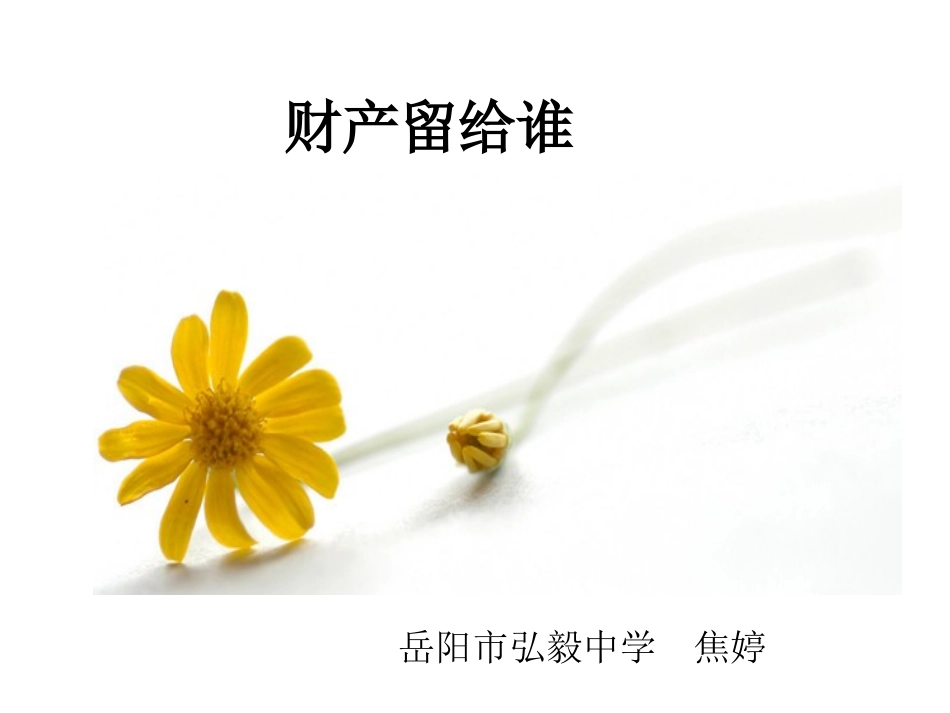 《财产留给谁》课件_第3页