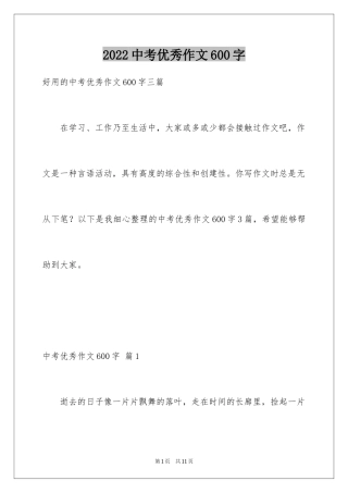 2024中考优秀作文600字_14