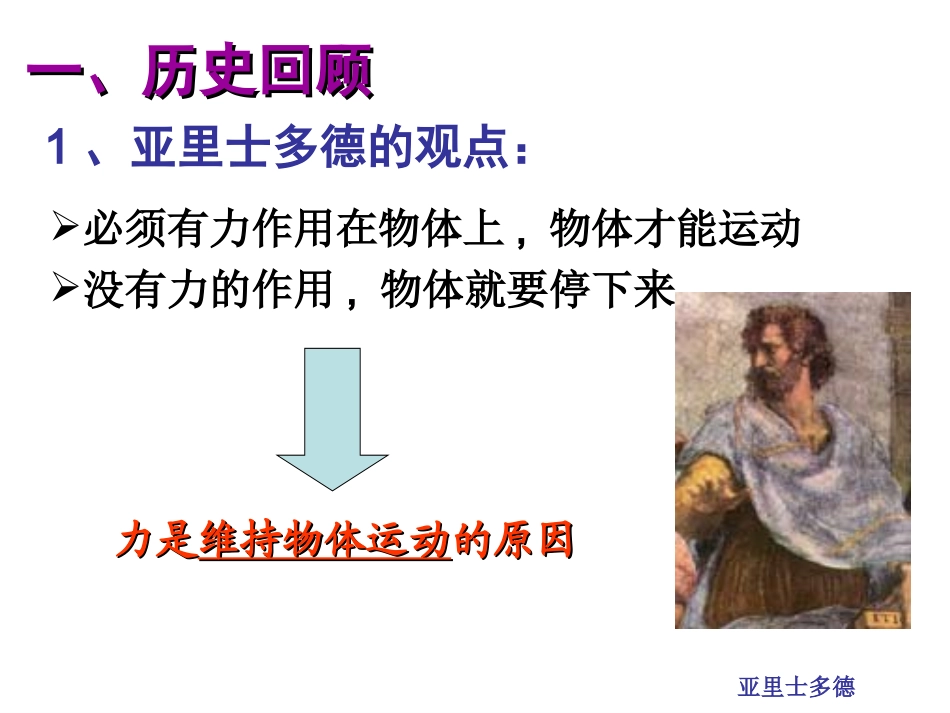 物理：41《牛顿第一运动定律》课件（新人教版必修1）_第3页