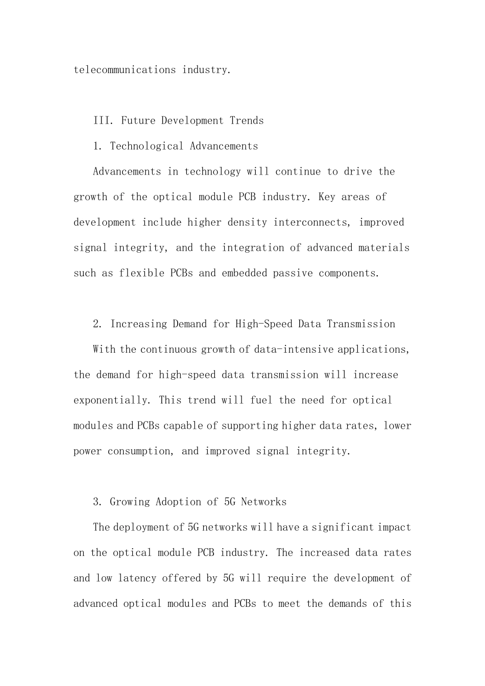 光模块PCB行业市场现状分析及未来三到五年发展趋势报告_第3页