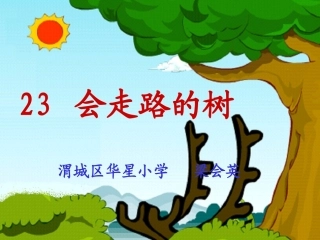 会走路的树（第二课时）渭城区华星小学梁会英