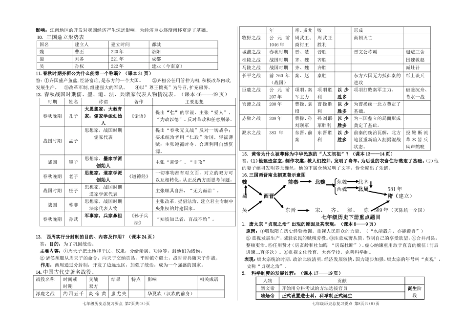 七年级上下册重点题目整理_第2页