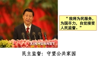 《民主监督：守望公共家园》