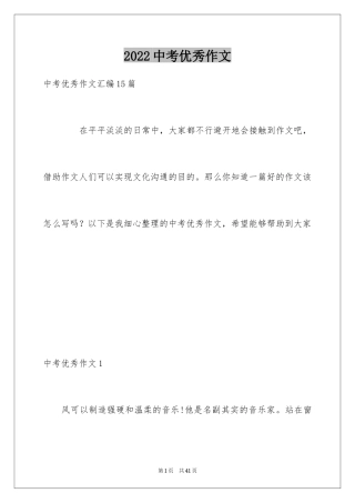 2024中考优秀作文_18