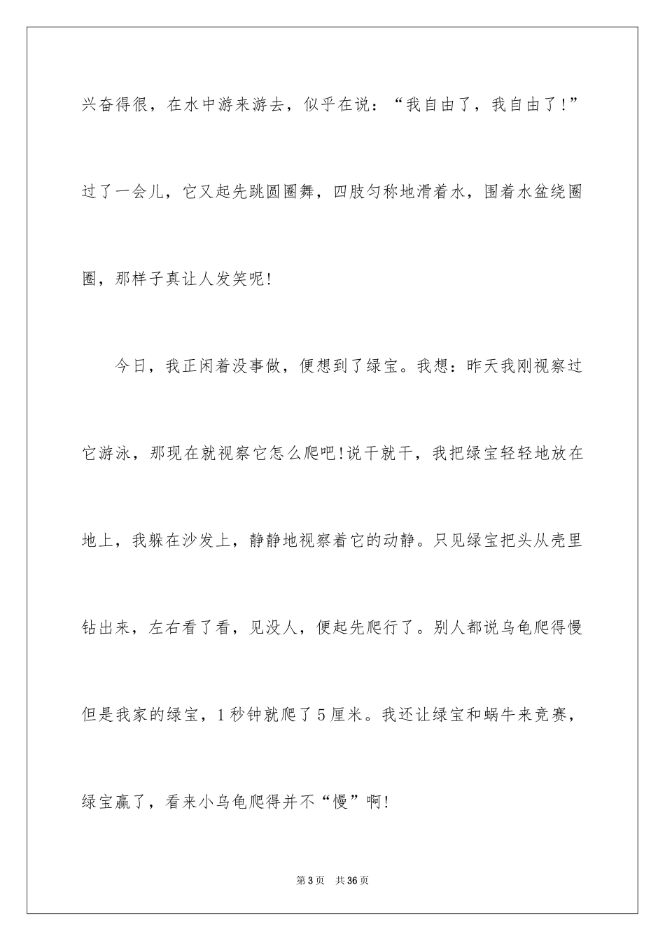 2024乌龟观察日记_7_第3页