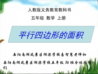平行四边形的面积 (3)