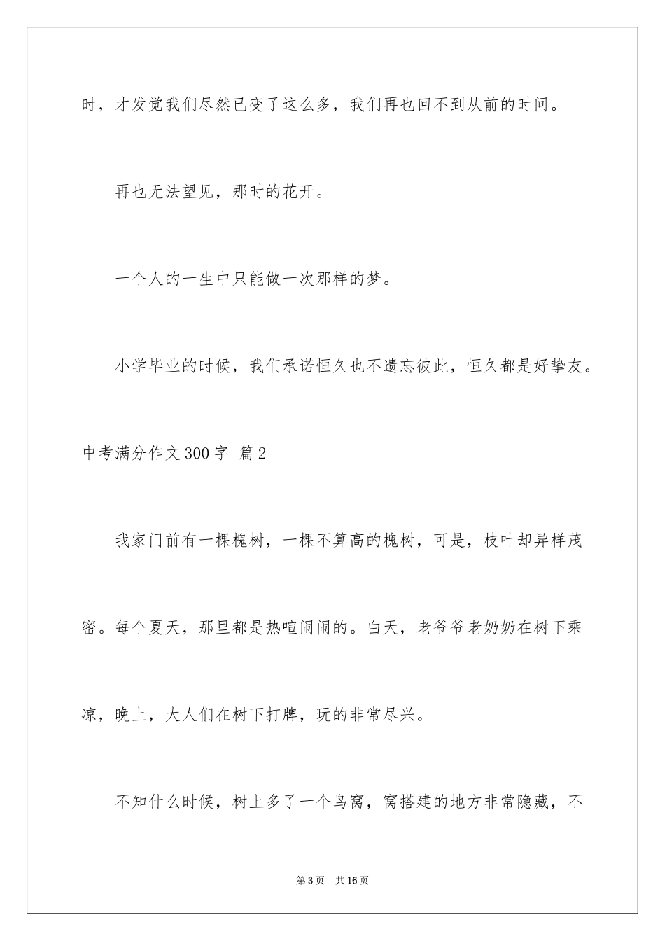 2024中考满分作文300字_60_第3页