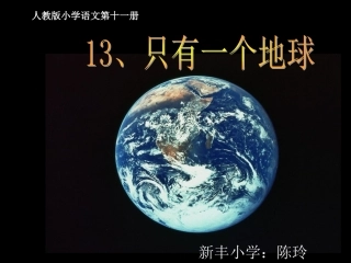 _只有一个地球(陈玲