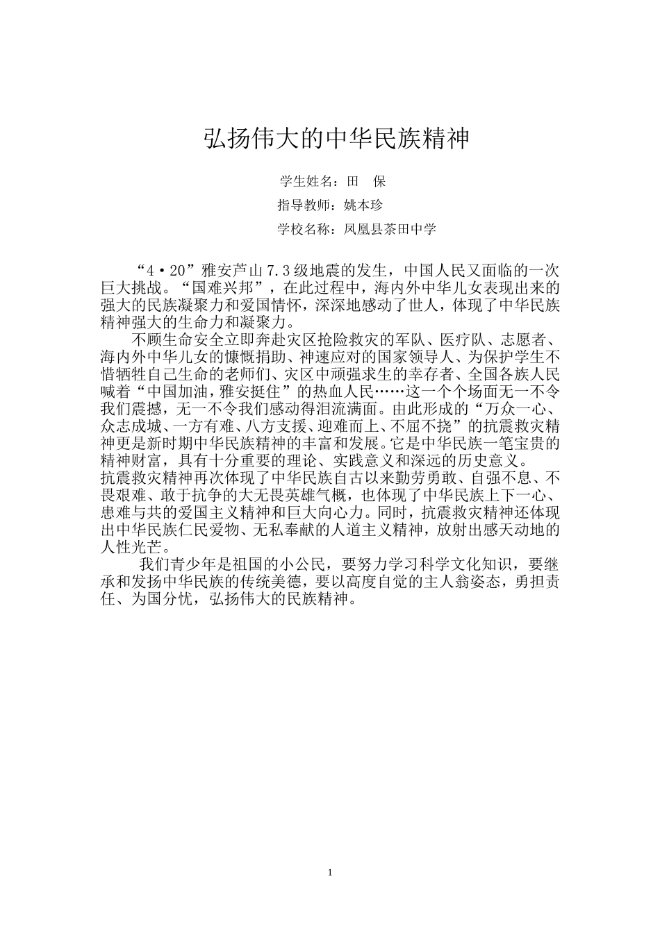 民族精神我弘扬_第1页