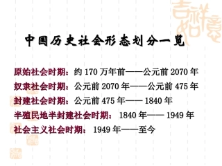 历史：第1课《夏、商、西周的政治制度》（人教版必修一）（修）