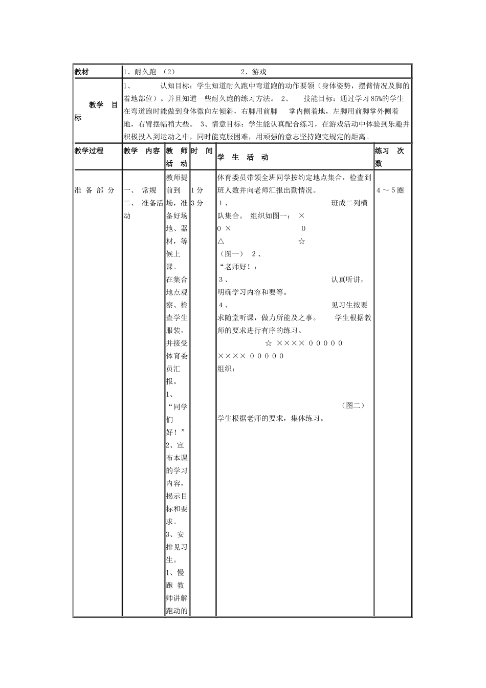 《耐力跑》教学设计_第1页