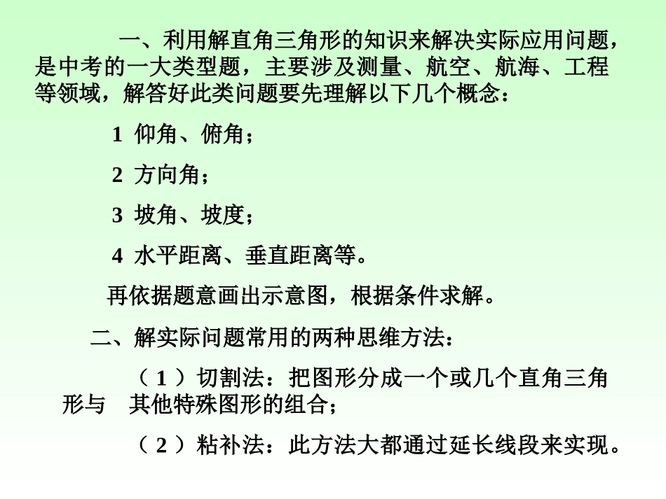 中考专题复习解直角_第2页