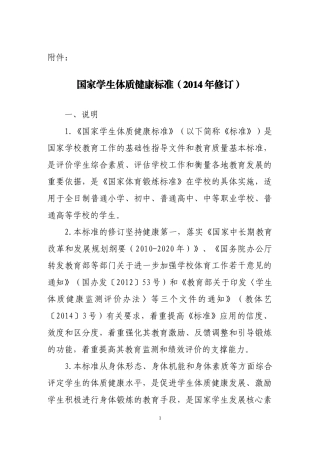 学生体质健康测试项目2016