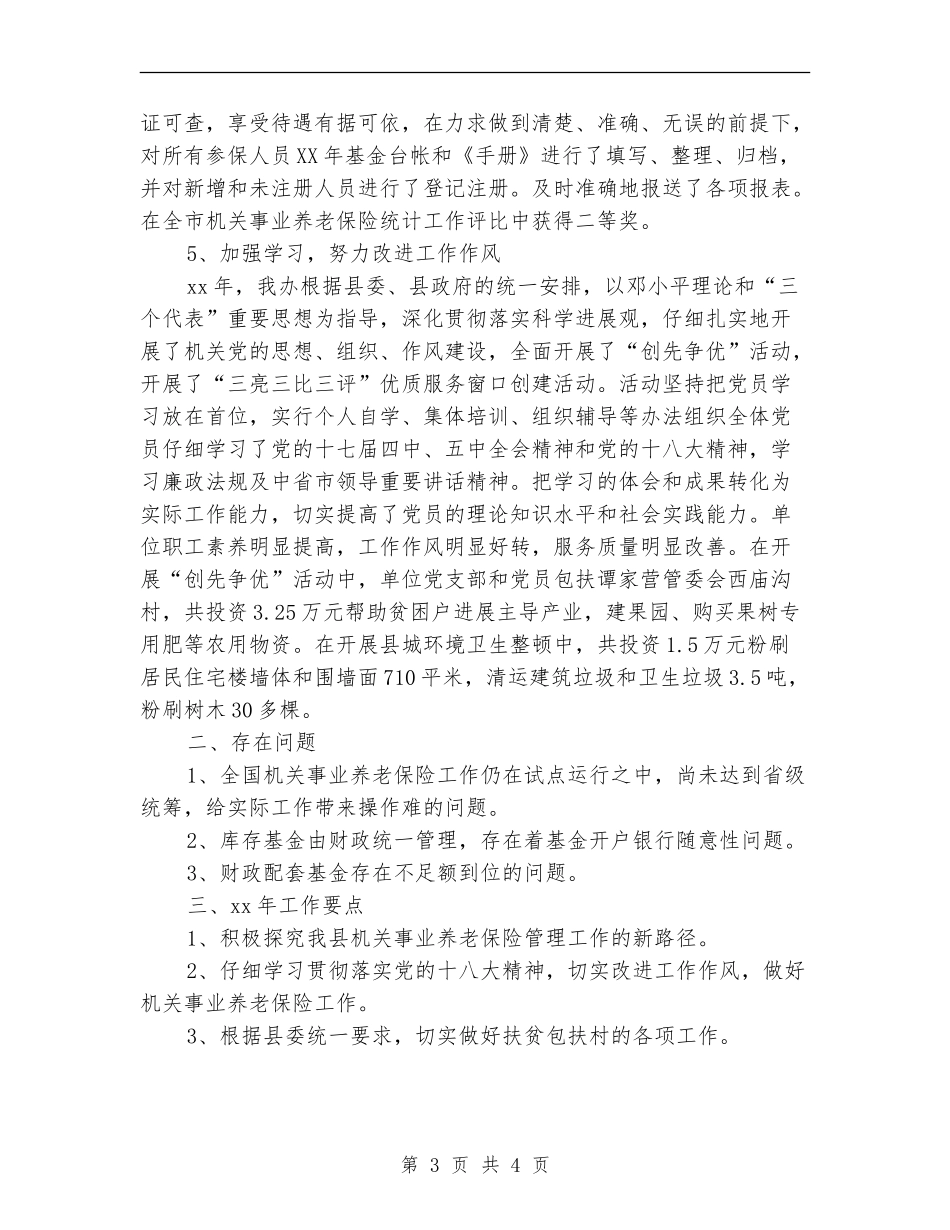 2024养老保险财务工作总结_第3页