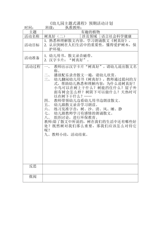 树真好（二）