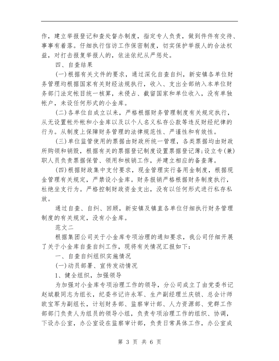 2024小金库自查报告_第3页