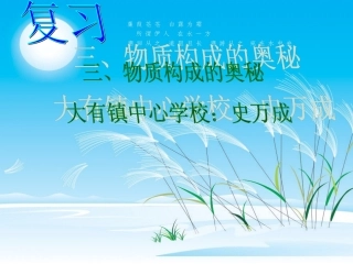 《物质构成的奥秘》中考复习课件2[1]