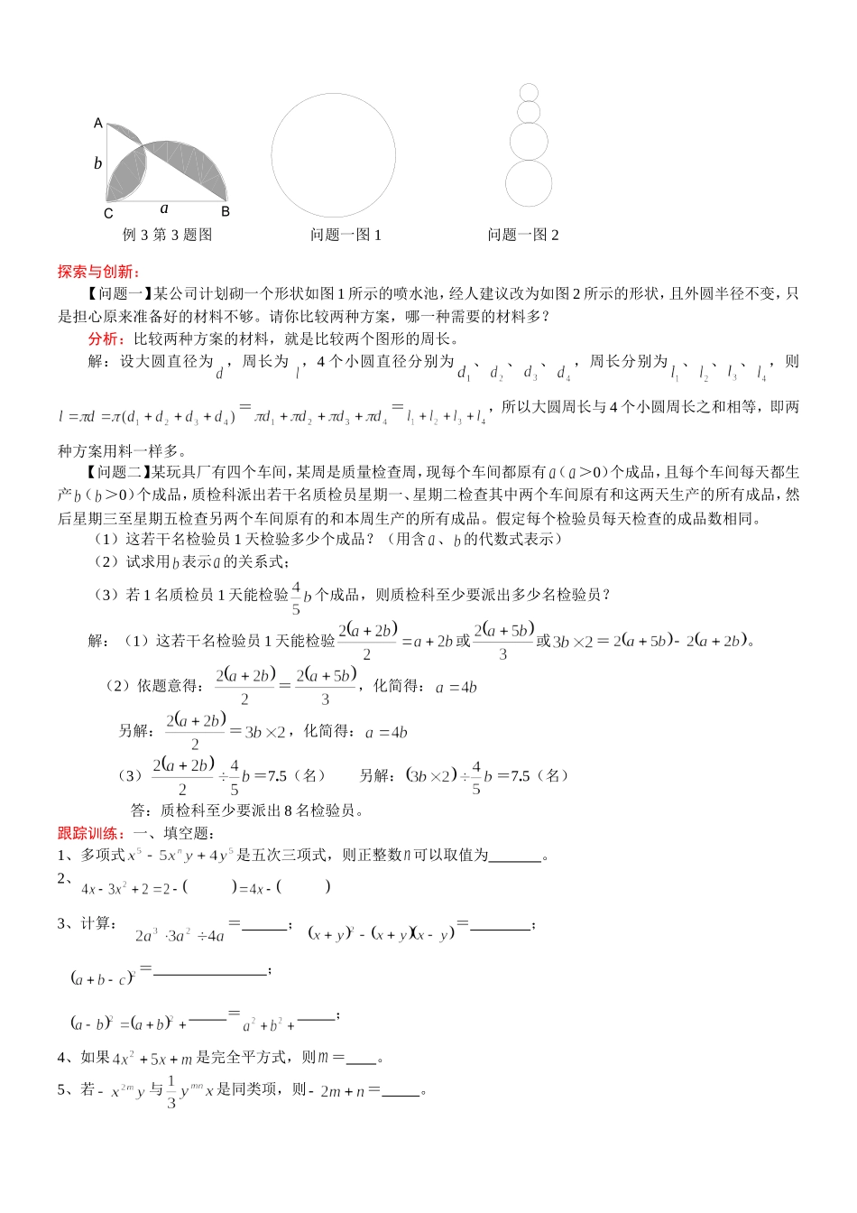 中考复习之整式_第2页