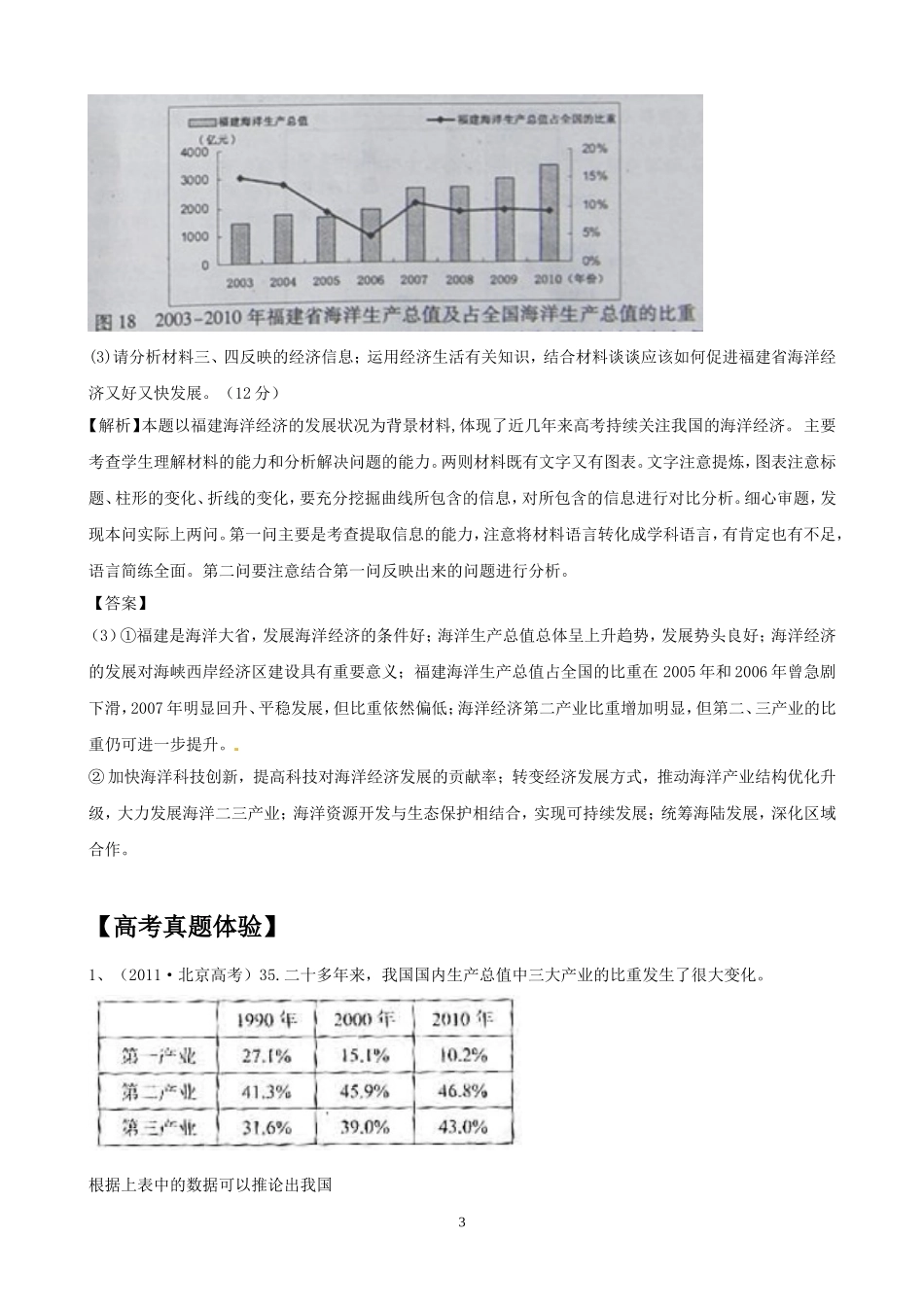 2012版政治一轮精品复习学案：410科学发展观与小康社会的经济建设（必修1）_第3页